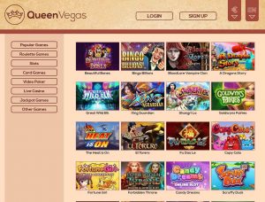 Queen Vegas Casino Screenshot #1